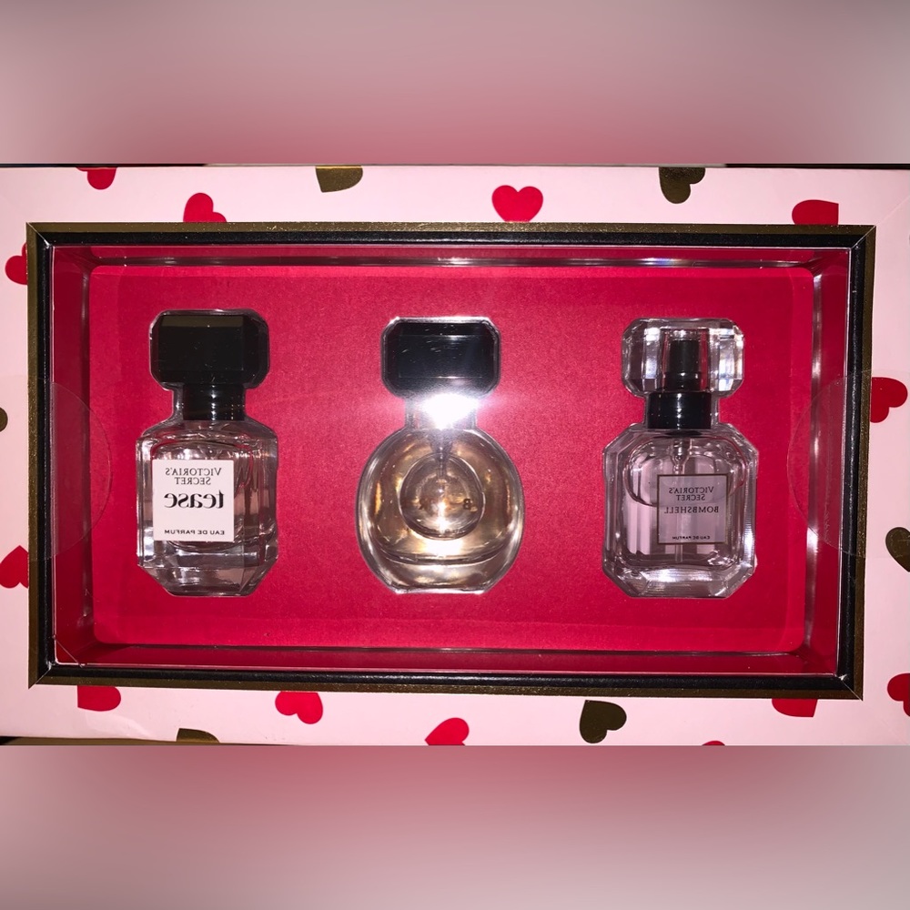 Victoria’s Secret 3-Piece Eau de Parfum Set: Bombshell, Bare, & Tease 7mL .25oz